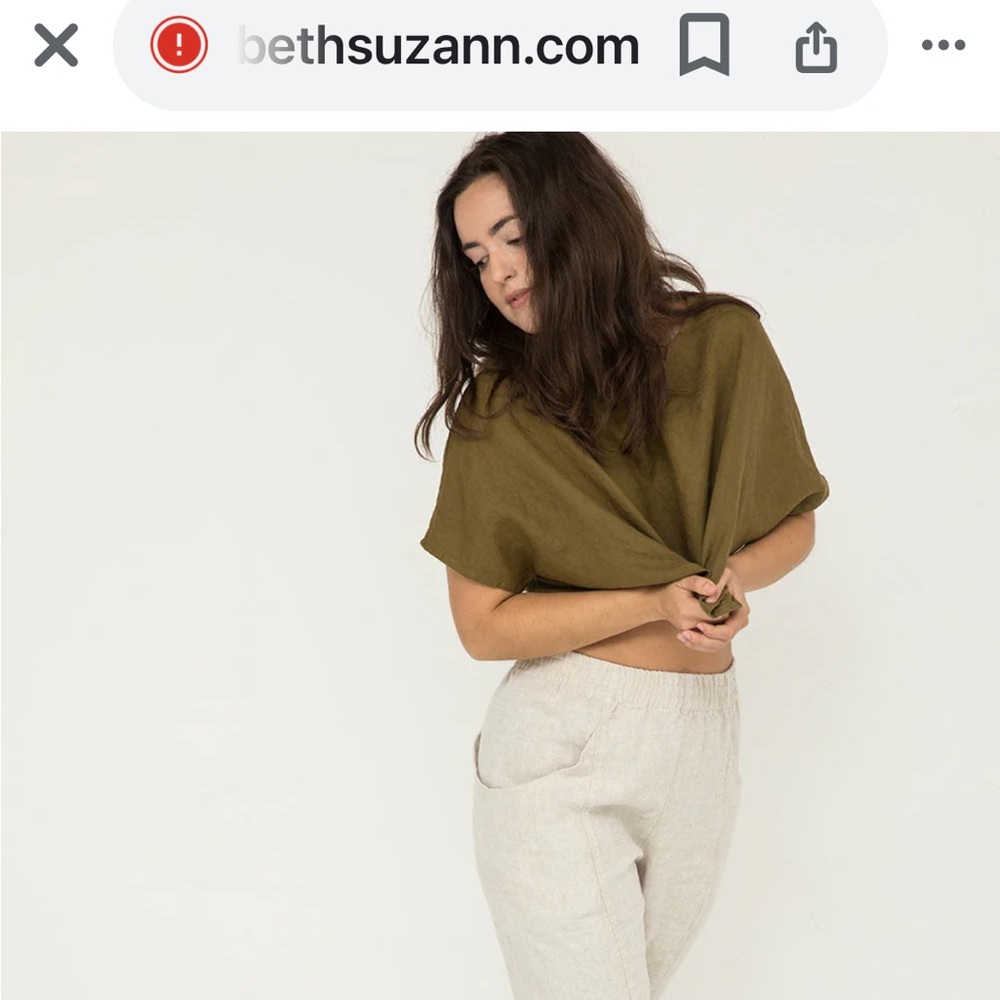 Elizabeth Suzann Clyde Work pant. Size 10R hemmed to 24.5 in inseam.